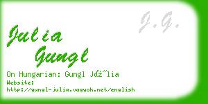 julia gungl business card